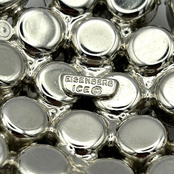 Eisenberg Ice Brooch/Pin Rhinestones Hollywood Glam Mid-Century Luxe - Picture 7 of 8